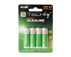 Alkalick� baterie AA blistr 4ks v balen� TECHLY 306974  - 69 K�