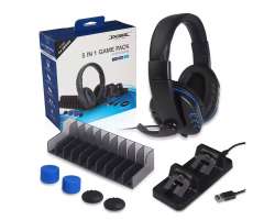 Multifunk�n� stojan 5v1 pro PS4/SLIM/PRO s dr��kem her, sluch�tka a nab�je�kou (nov�) - 688 K�